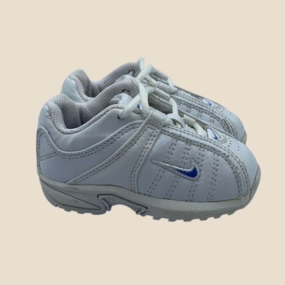 Nike Air Max 180 White Blue Sneakers 313033-142 Kids Sz 5C